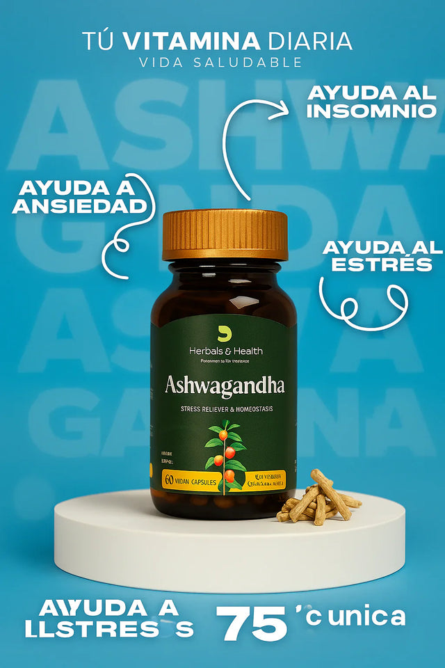 Ashwagandha Natural: Equilibra tu Estrés y Energía de Forma Saludable