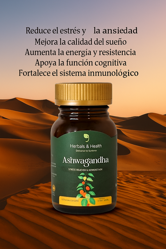 Ashwagandha Natural: Equilibra tu Estrés y Energía de Forma Saludable